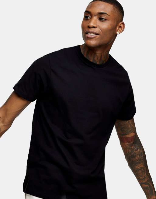 bh ære jazz Topman classic t-shirt in black | ASOS