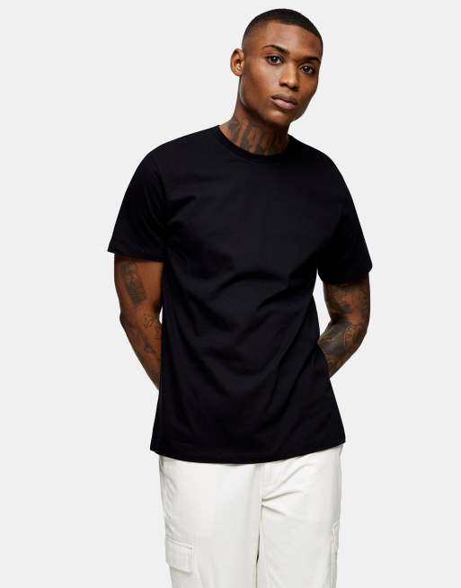 Topman classic t-shirt in black | ASOS