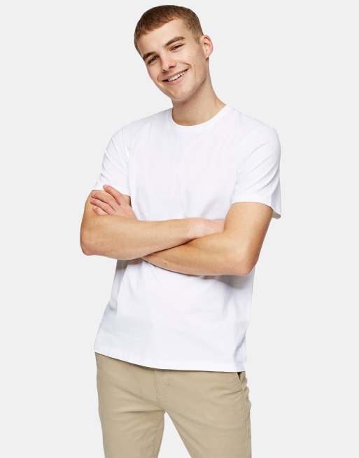 Asos white t shirt 2024 mens