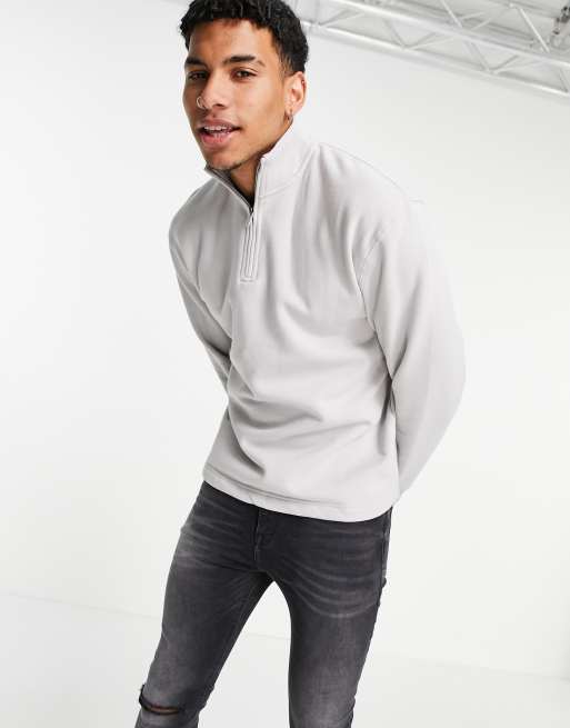 Topman half zip on sale jumper