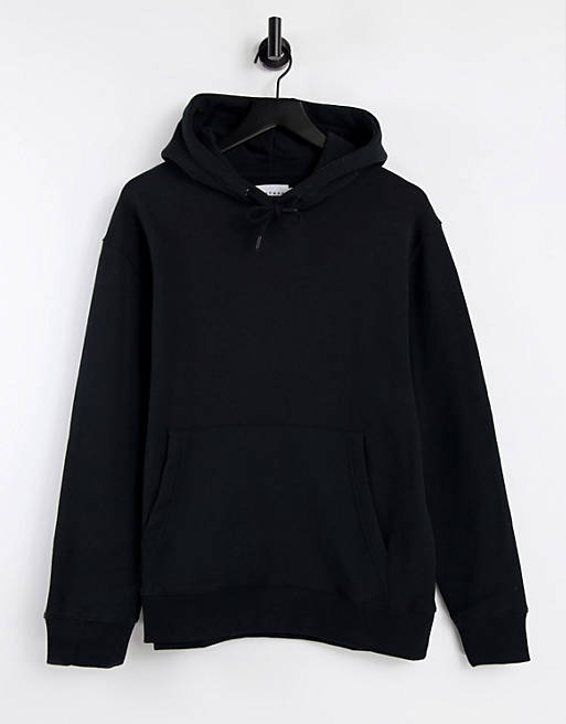 Topman co-ord hoodie in black