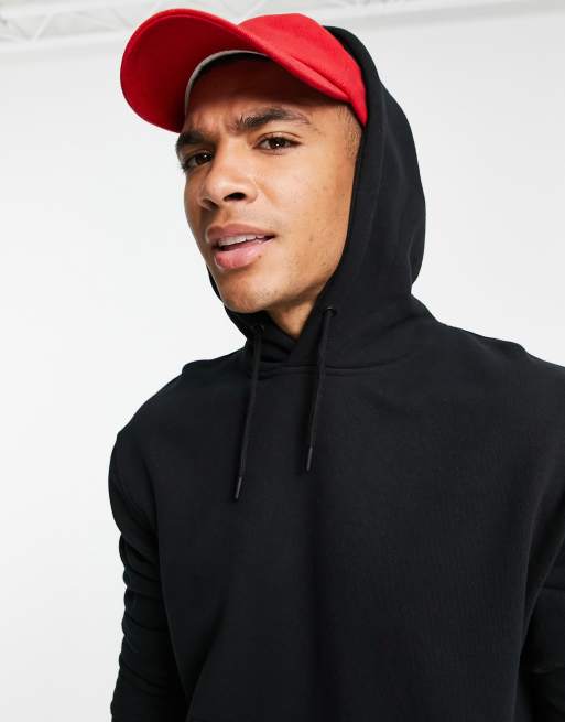 Topman co-ord hoodie in black