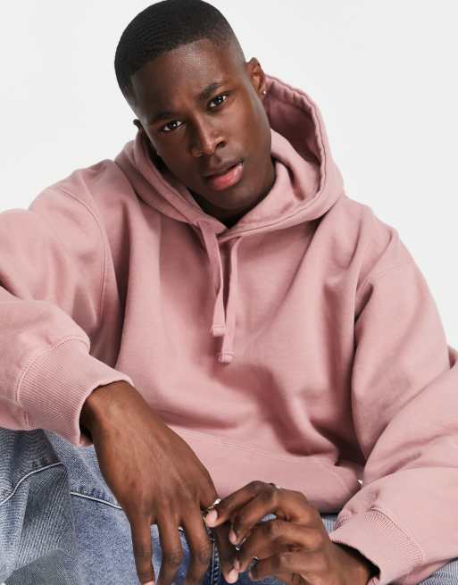 Asos mens pink hoodie hot sale