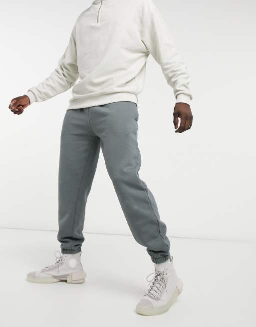 Topman co-ord oversized washed joggers in grey