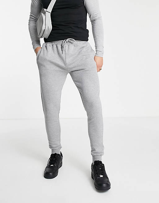 Topman co-ord skinny joggers in grey