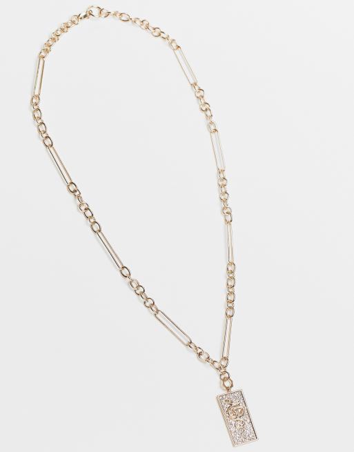 Topman - Collana color oro con ciondolo con serpente