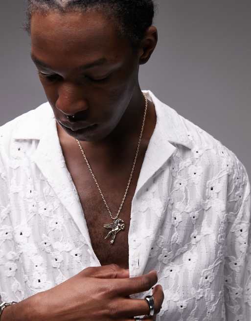 Topman - Collier avec pendentif pégase - Multicolore