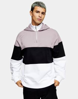 topman colorblock hoodie