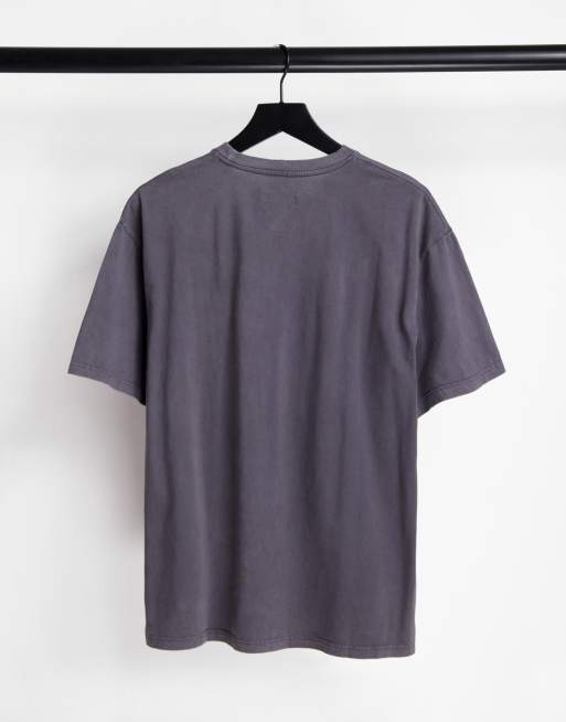 Topman - Confezione da 2 T-shirt oversize grigio slavato e lilla slavato, 2 di 4