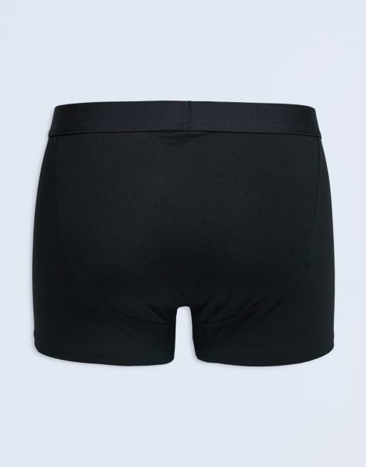 Topman - Confezione da 3 boxer aderenti neri con fascia in vita nera, 3 di 3