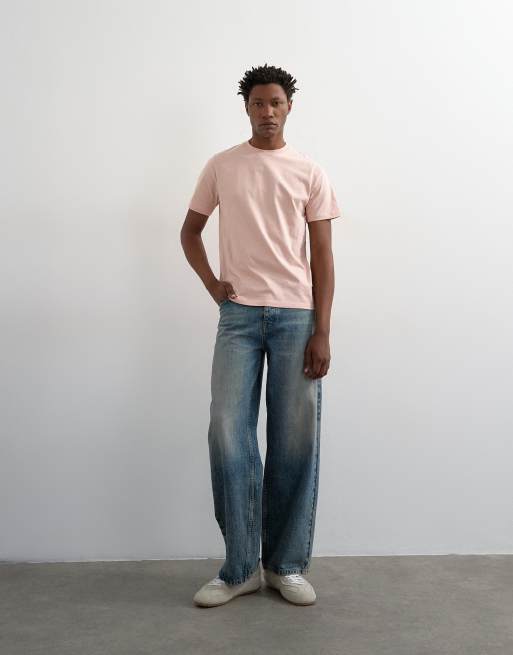 Topman - Confezione da 3 T-shirt vestibilità classica blu navy, écru e rosa, 3 di 5