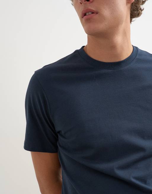 Topman confezione da 3 T-shirt vestibilità classica in navy, khaki e stone, 5 di 5