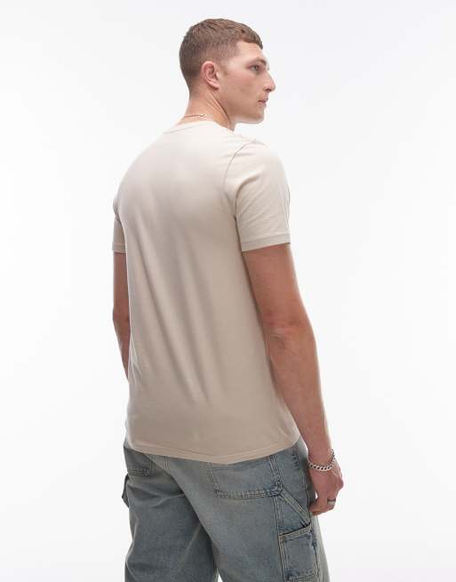 Topman - Confezione da 5 T-shirt classiche nera, bianca, pietra, kaki e bordeaux, 2 di 4