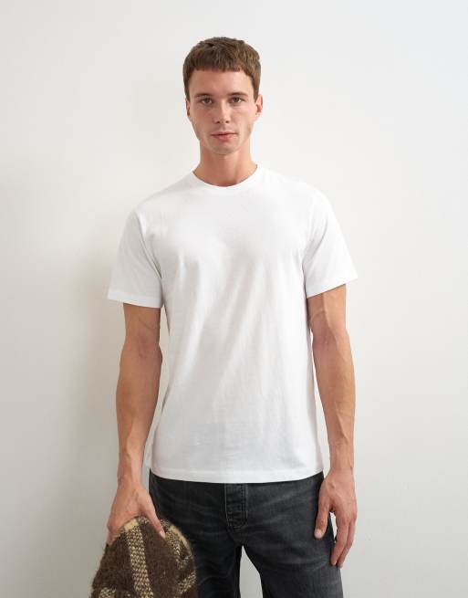 Topman confezione da 5 T-shirt vestibilità classica in bianco, nero e pietra, 2 di 5