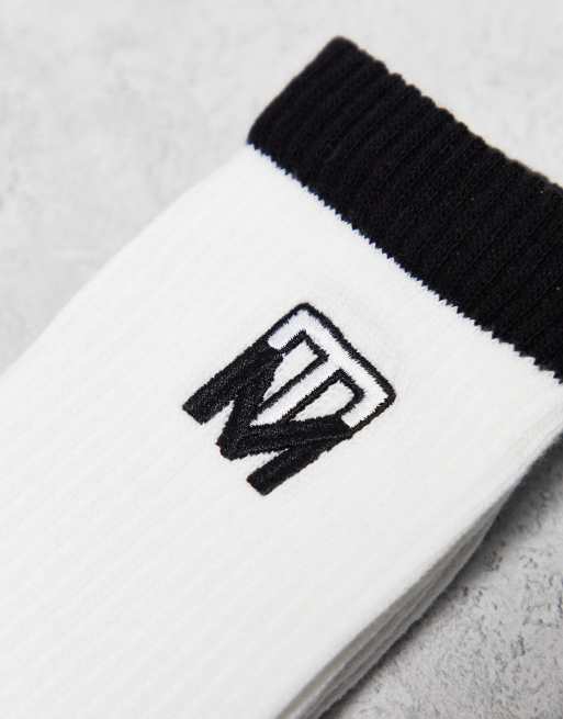 Topman - Confezione da cinque paia di calzini tubolari con monogramma, 2 di 4
