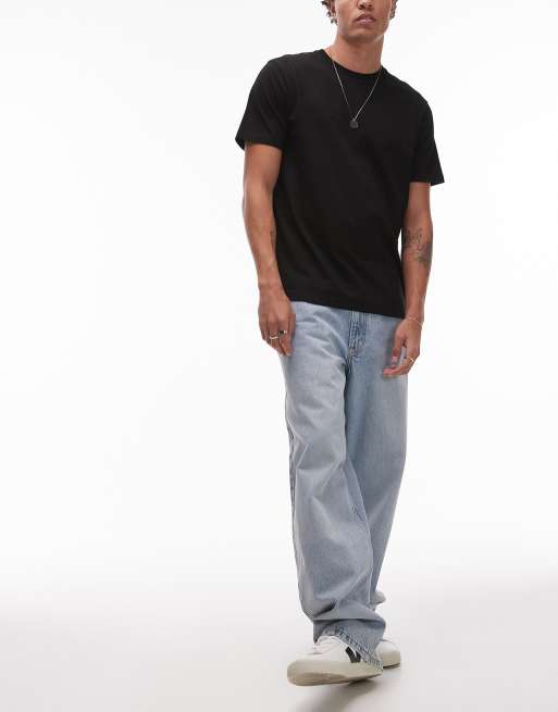 Topman - Confezione risparmio da 3 T-shirt classiche nere, 4 di 4