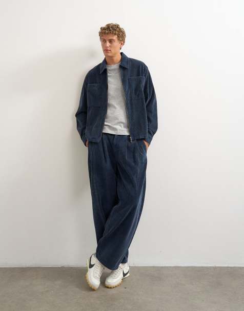Topman - Conjunto azul lavado de pantalones y sobrecamisa - view 1