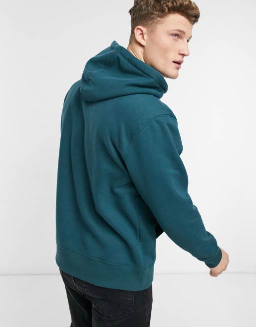 Topman coordinating classic hoodie in dark green