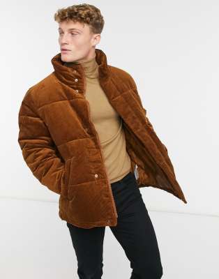 topman corduroy puffer jacket