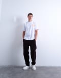 [Topman] Topman cord taper leg pants in brown S BROWN
