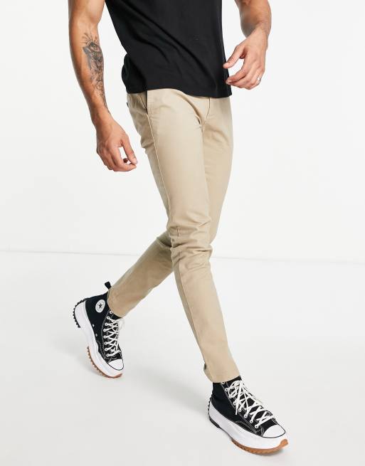 handling Lao Ambassadør Topman cotton blends slim chino in stone | ASOS