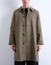 Topman cotton canvas overcoat in khaki