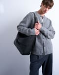[Topman] Topman crew neck cardigan in grey 2XL GREY
