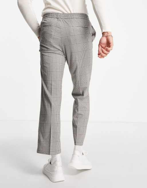 Topman - Crop-bukser med vidde og pepitatern, 2 af 4