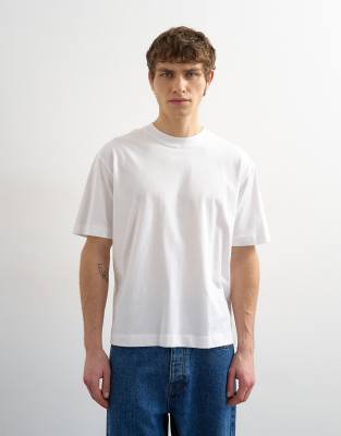 Topman Topman cropped fit t-shirt in white