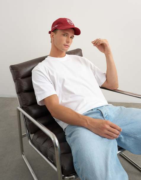 Topman cropped T-shirt i hvid i afslappet pasform - view 1