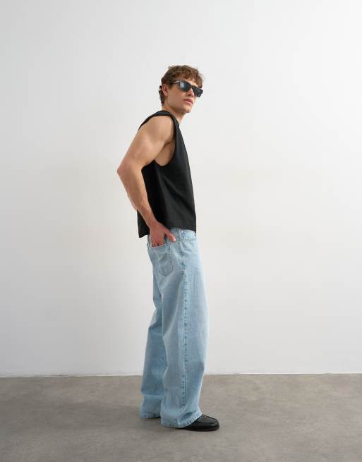 Topman – Cropped-T-Shirt in Schwarz mit lockerer Passform, 4 von 5