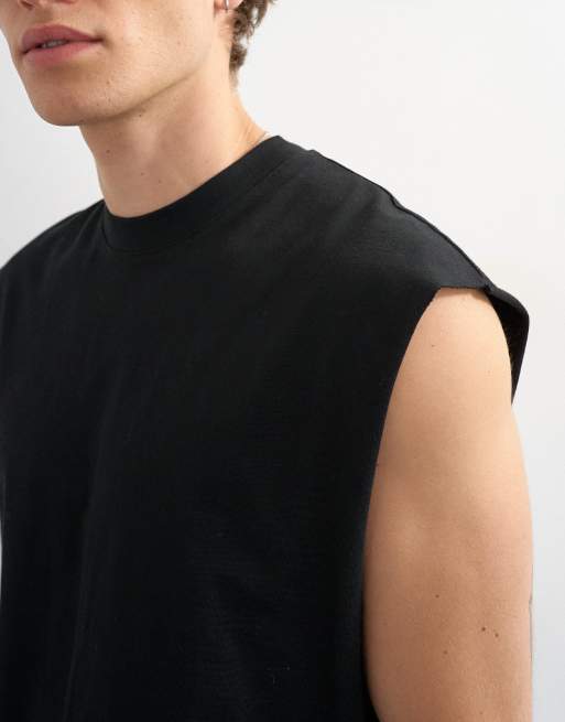 Topman – Cropped-T-Shirt in Schwarz mit lockerer Passform, 5 von 5