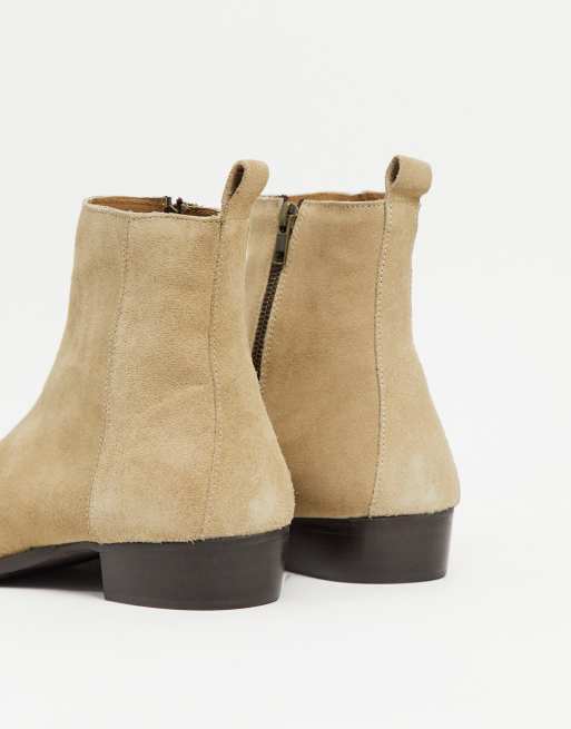 Topman cuban boots in stone, 2 of 4