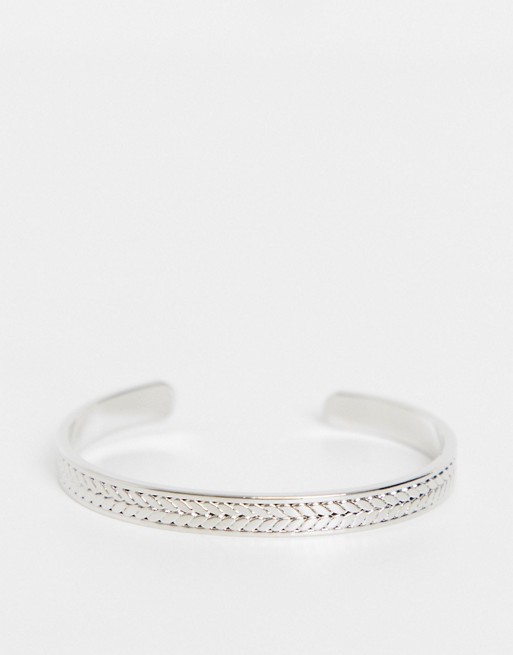 Topman cuff bracelet in silver