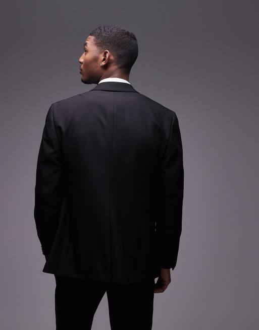 Topman – Czarna marynarka smokingowa o dopasowanym kroju, 4 z 5