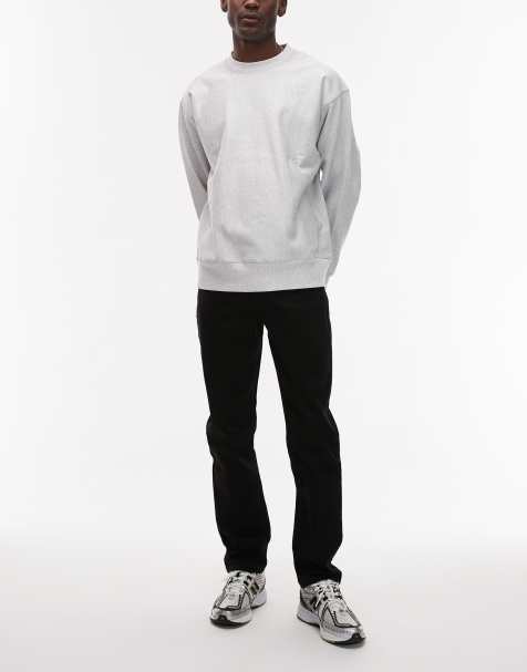 Topman stretch slim jeans in black