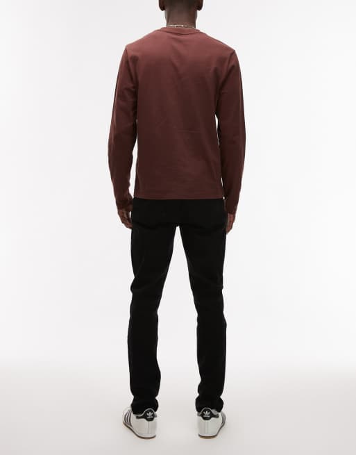 Topman – Czarne, elastyczne jeansy o obcisłym kroju, 2 z 5