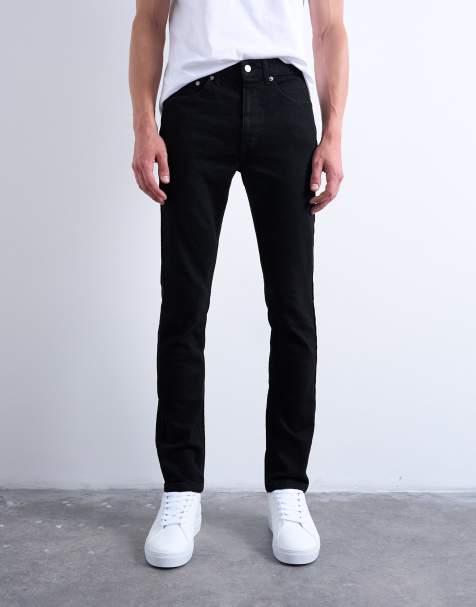 Topman stretch skinny jean in black