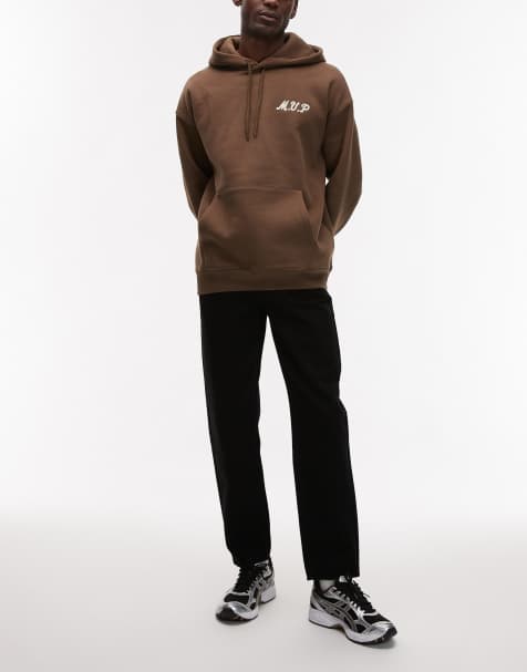 Topman taper jeans in black