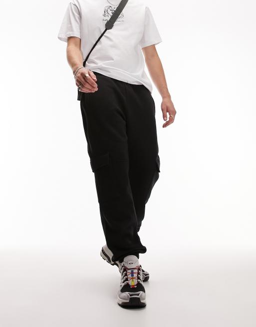 Topman – Czarne joggersy bojówki, 3 z 4