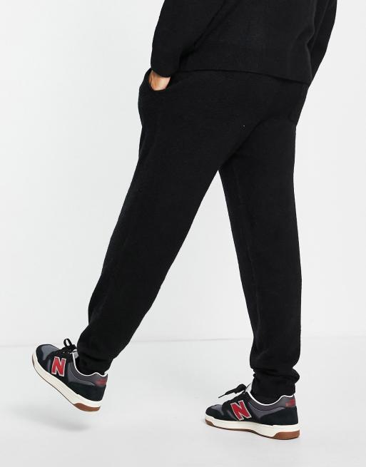 Topman – Czarne joggersy oversize z dzianiny, 2 z 4