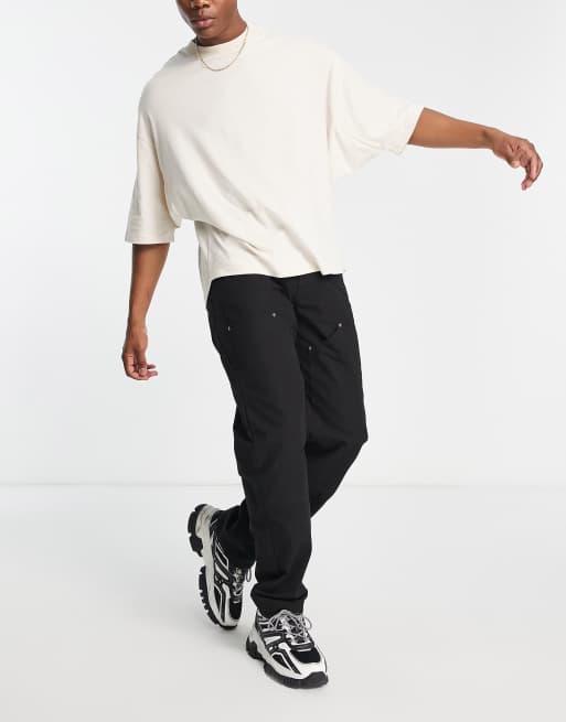 Topman – Czarne spodnie typu carpenter