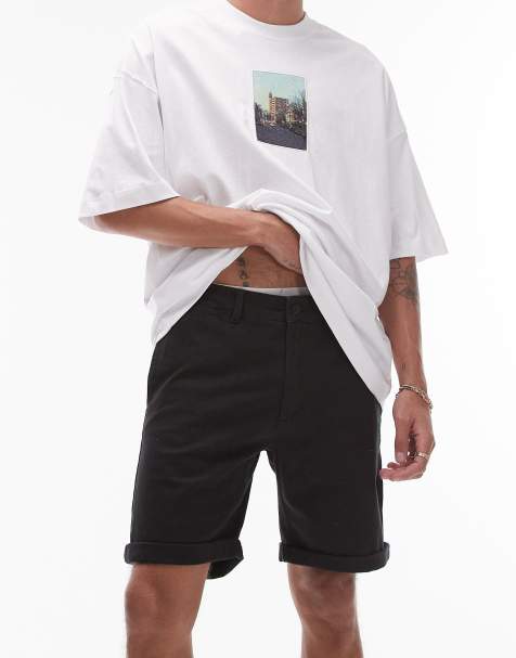 Topman – Czarne szorty chino o obcisłym kroju - view 1