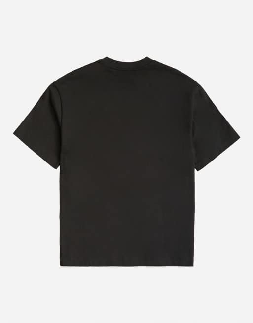 Topman – Czarny T-shirt o luźnym kroju, 7 z 7