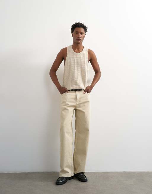 Topman - Débardeur texturé décontracté - Taupe, 3 de 5