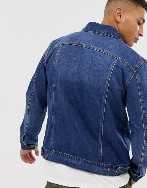 Topman denim jacket in washed blue