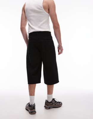 Topman Denim Mid Length Jorts