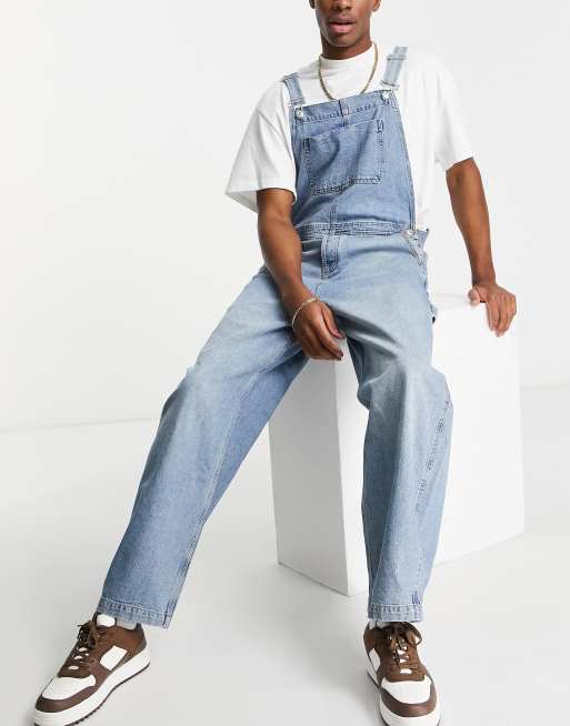 Topman - Denim-overalls i mellemvask 