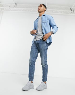 topman denim shirts