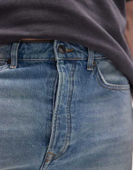 Topman - Denim short met rechte pijpen in lichtblauwe wassing, 5 van 5